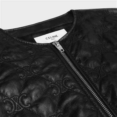 celine kids bomber|TRIOMPHE BOMBER JACKET IN SOFT LAMBSKIN .